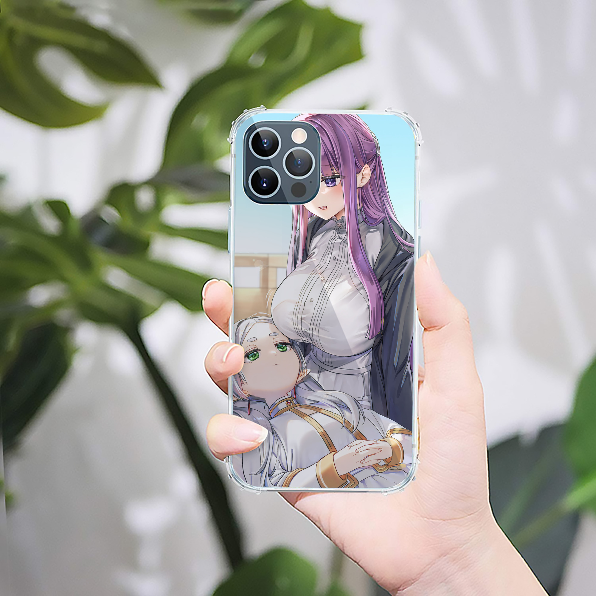 （画像用） 葬送のフリーレン Frieren 【iPhone 12シリーズ対応】透明スマホケース（クリアソフトケース）